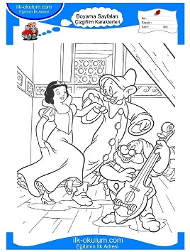 Çocuklar İçin Pamuk Prences Boyama Sayfaları 